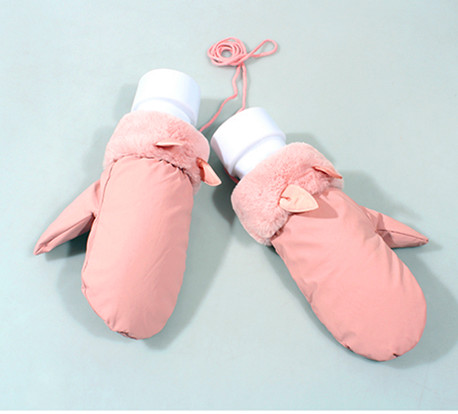 children's plain ski gloves